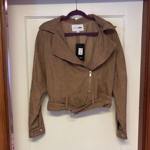 Fashion Nova Tan Corduroy Utility Jacket